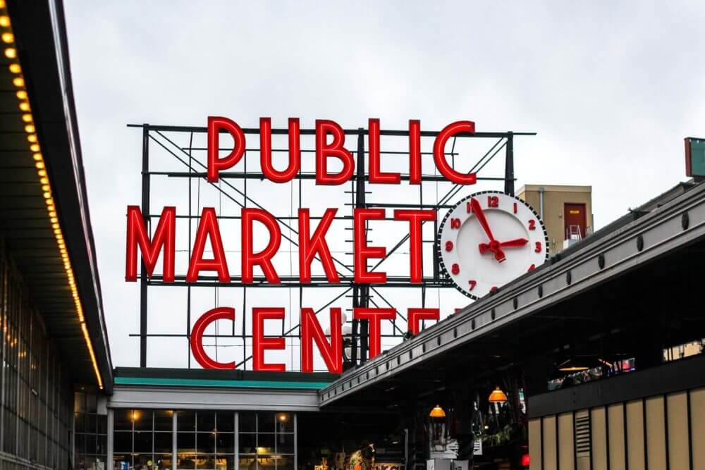 Pike Place Market sign