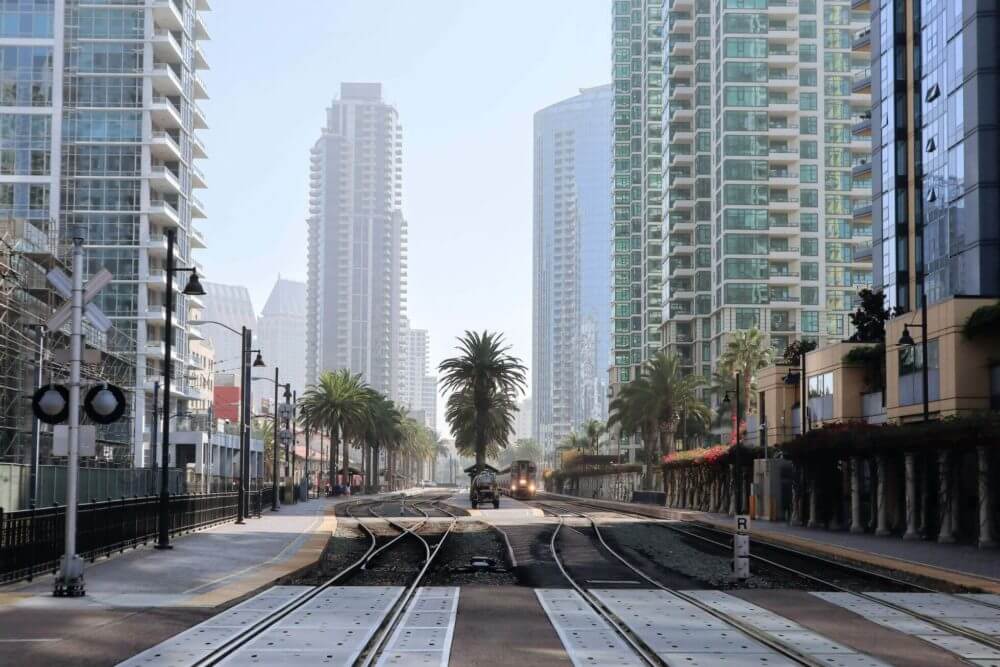 empty streets of San Diego