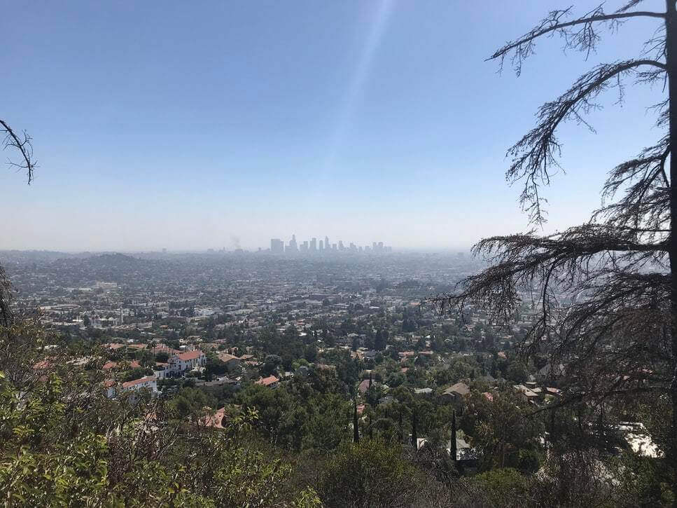 A mountain over Los Angeles County