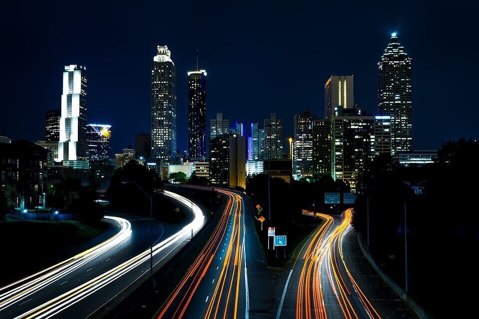 Atlanta, Georgia at night