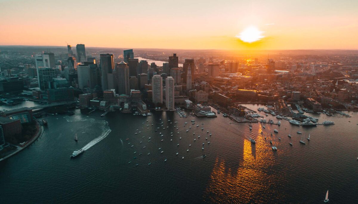 Boston Harbor Sunset