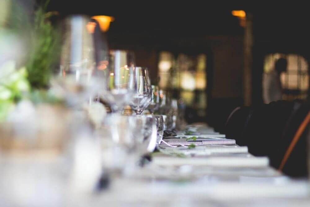 table set for dinner