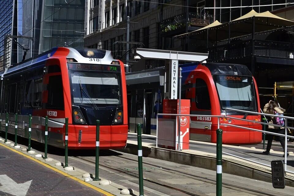 tram on the street