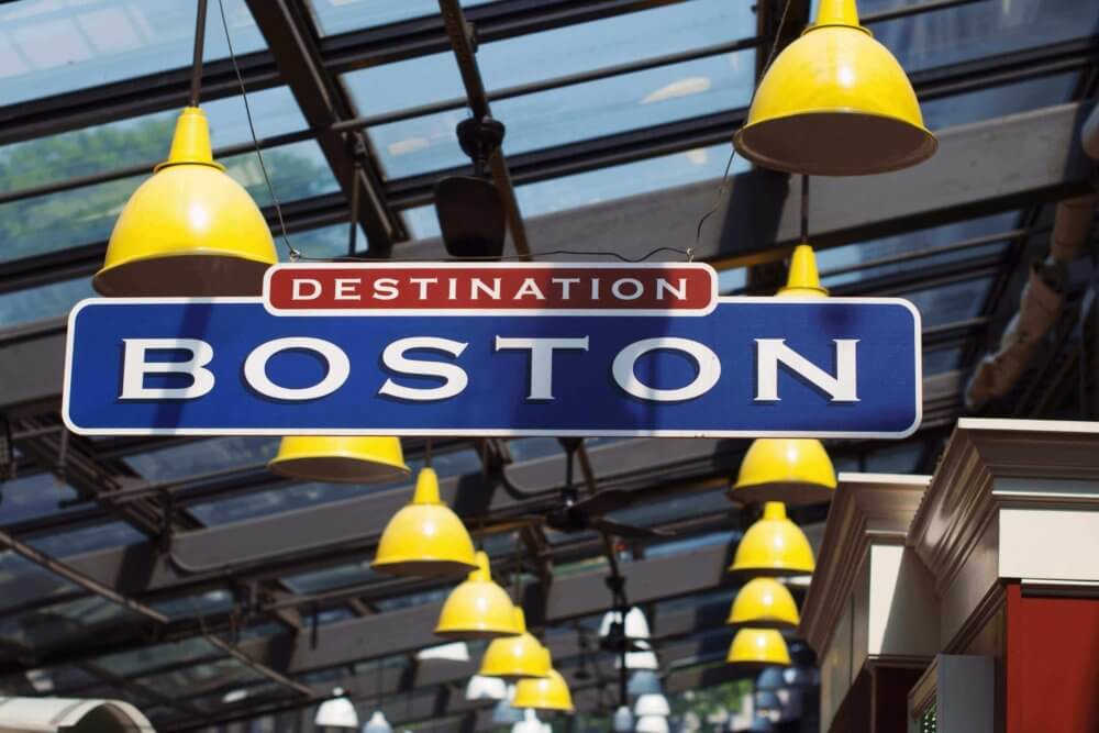 Boston destination sign