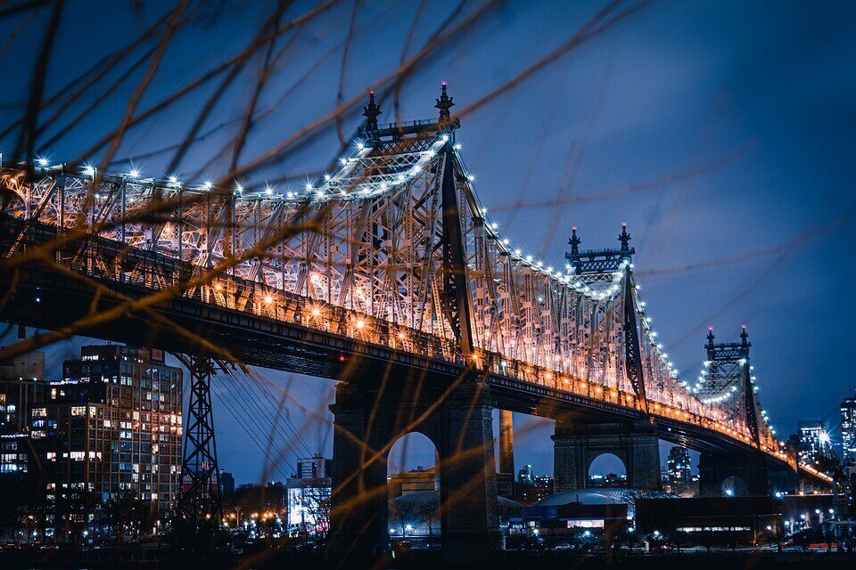 Queens bridge and skyline