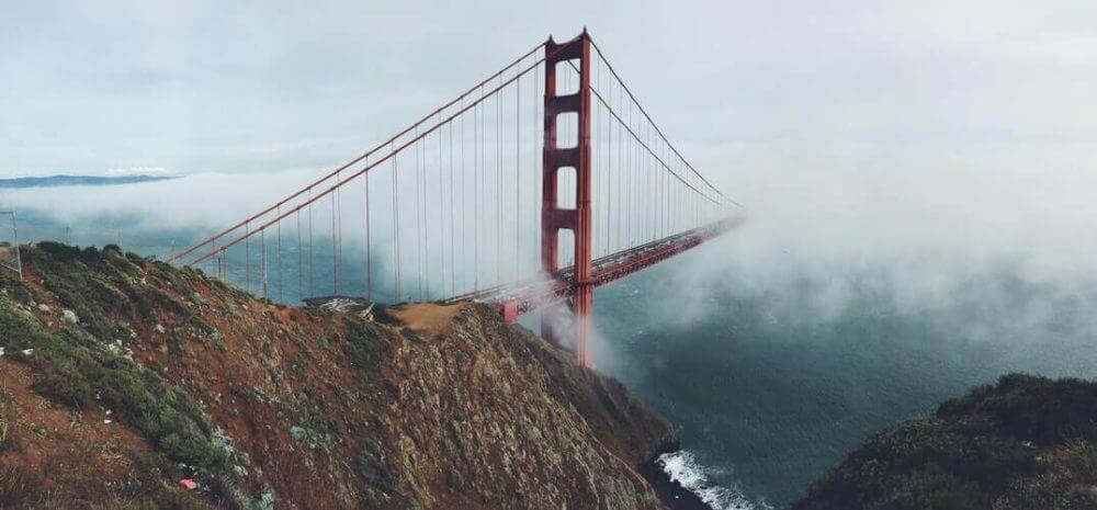 Golden Gate Bridge in the fog