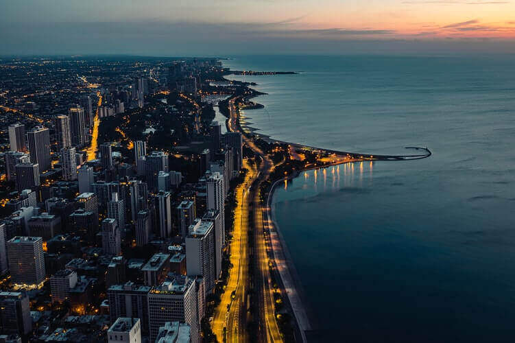 An image of Chicago's Lake Michigan.