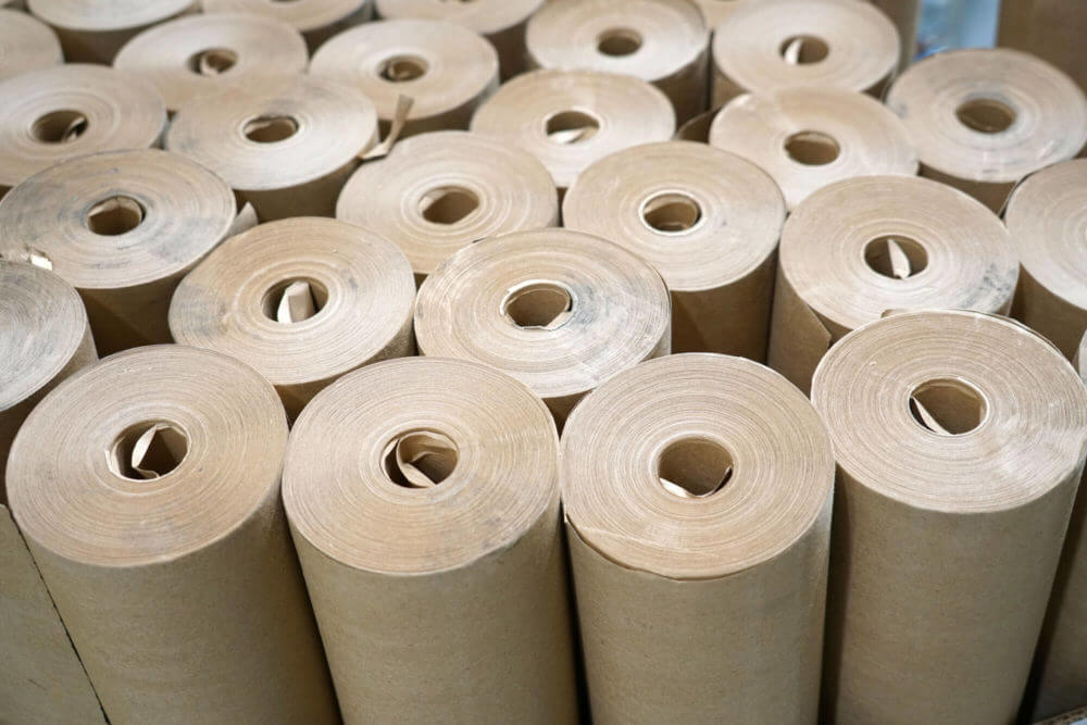 Packing paper in rolls
