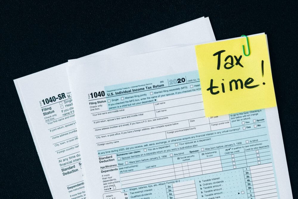 Clipped tax forms