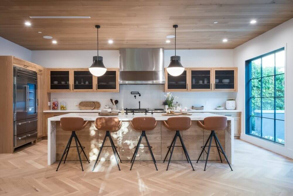 wooden kitchen elements