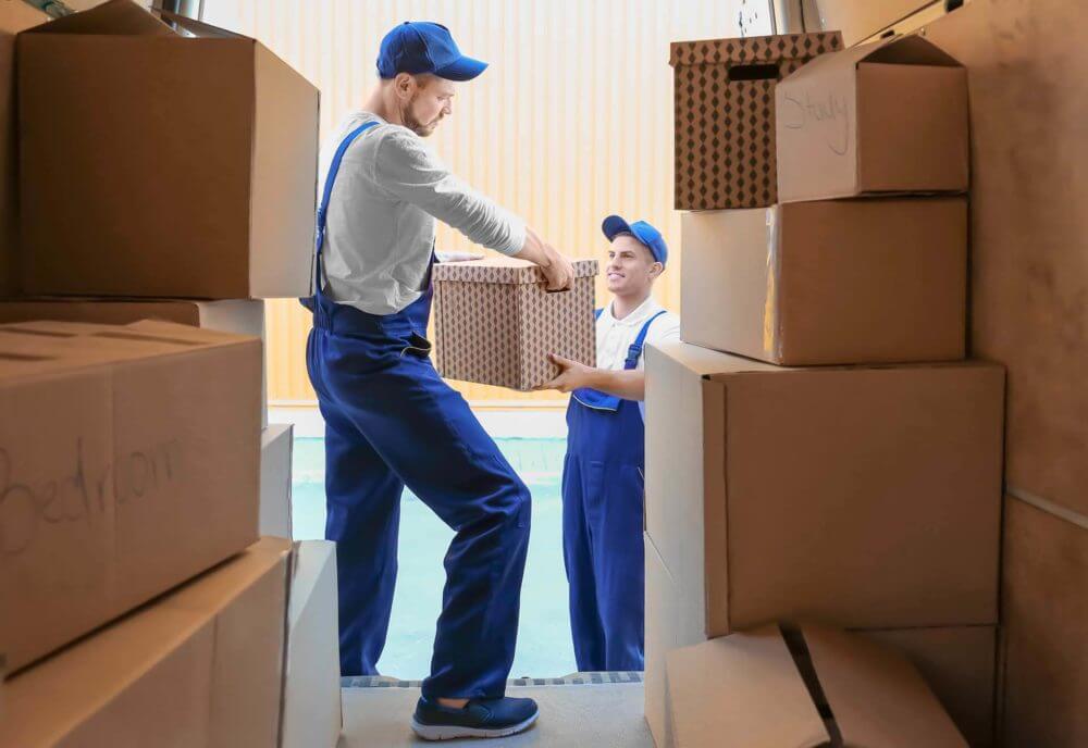 movers loading the truck