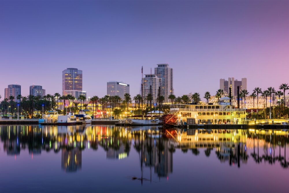 Los Angeles neighborhood landscape view