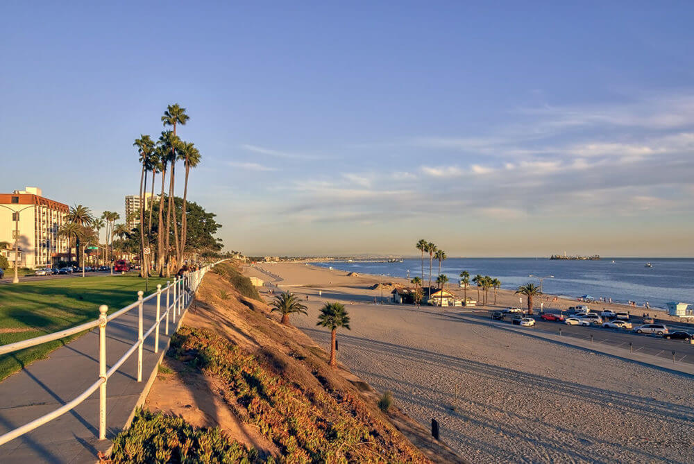 A sunny beach landscape