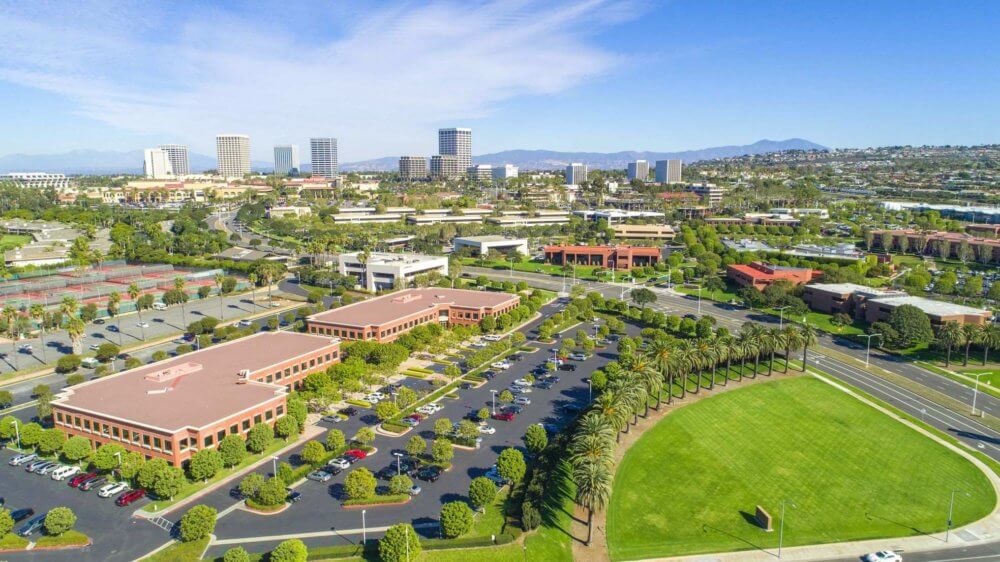 Aerial view of Irvine