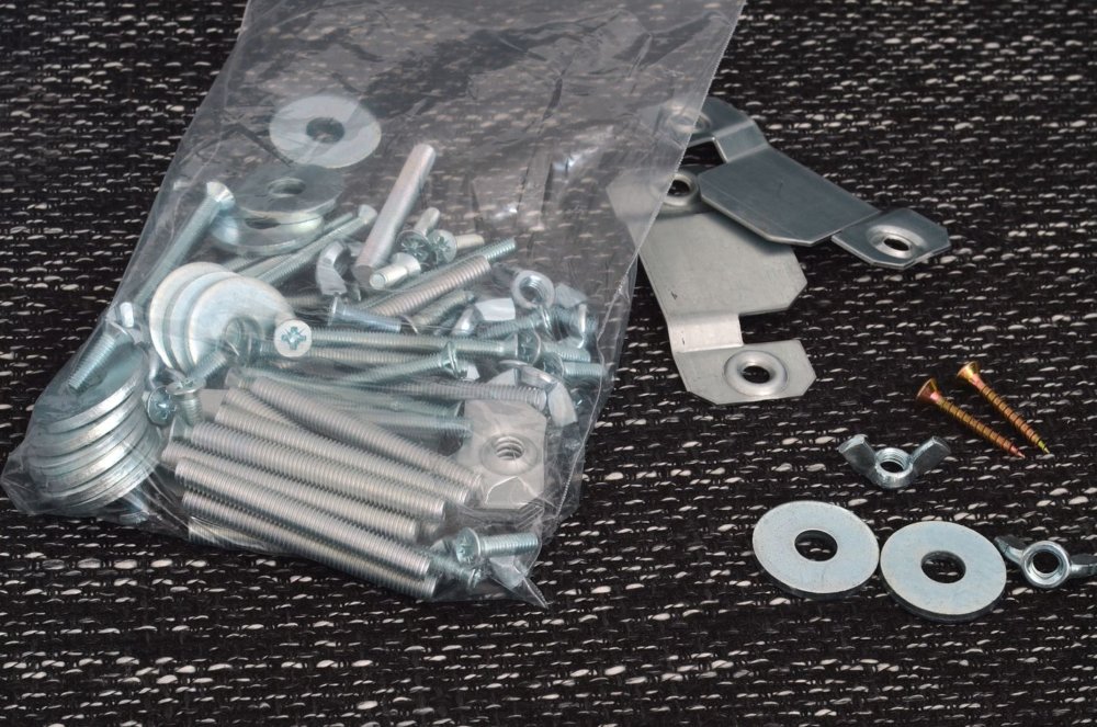 Small furniture parts put in zip bags by long-distance movers