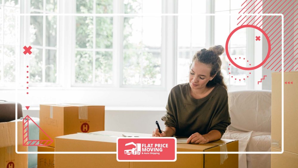 Girl getting ready for long-distance moving