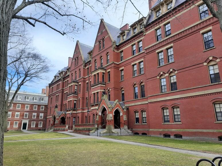 Harvard University building in Boston