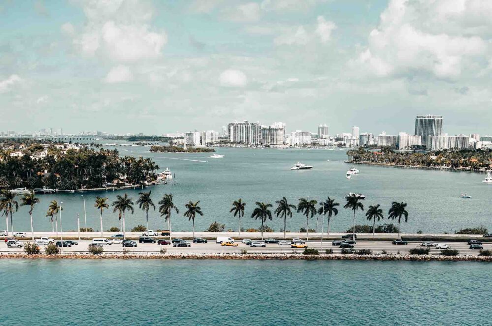 Ariel view on Miami, Florida