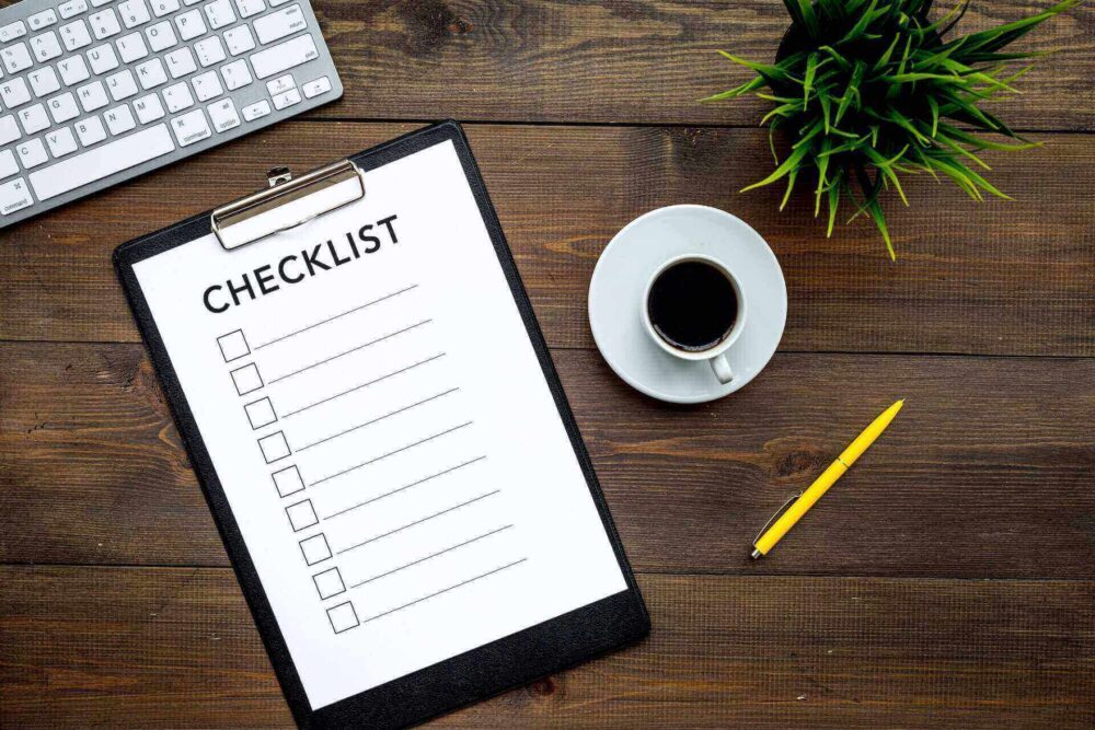 A moving checklist