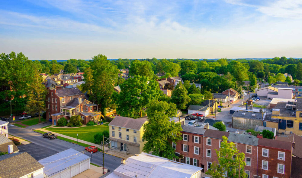 Houses in a neighborhood