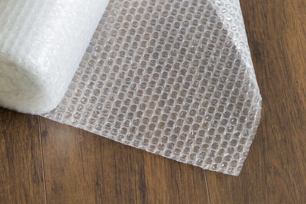 Bubble wrap used for long-distance moving
