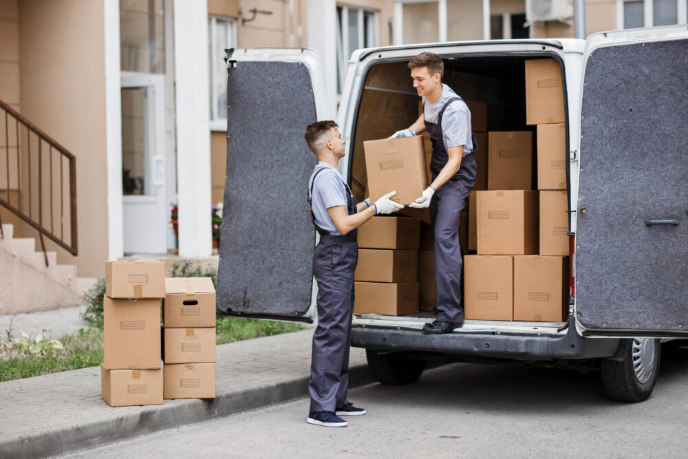 Movers loading the truck 