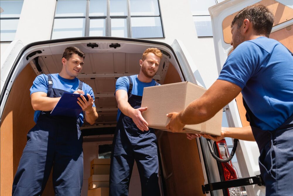 Movers loading the truck 