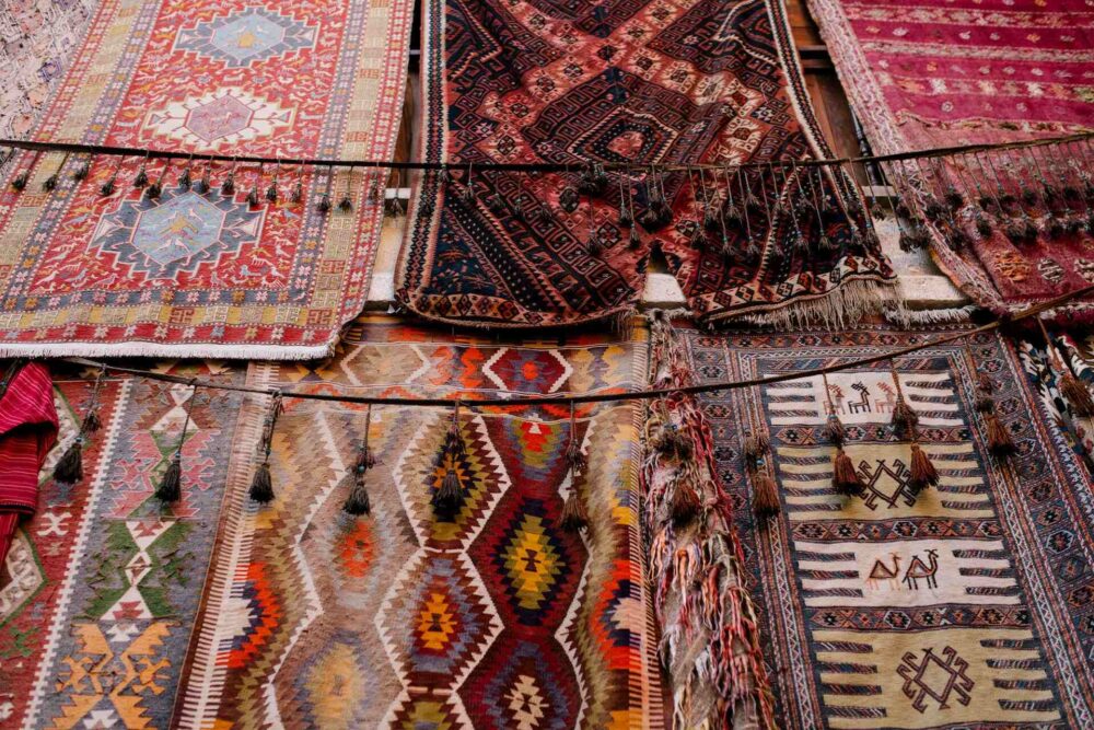 Patterned rugs and carpets