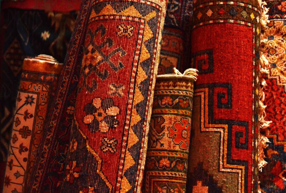 Patterned rugs and carpets