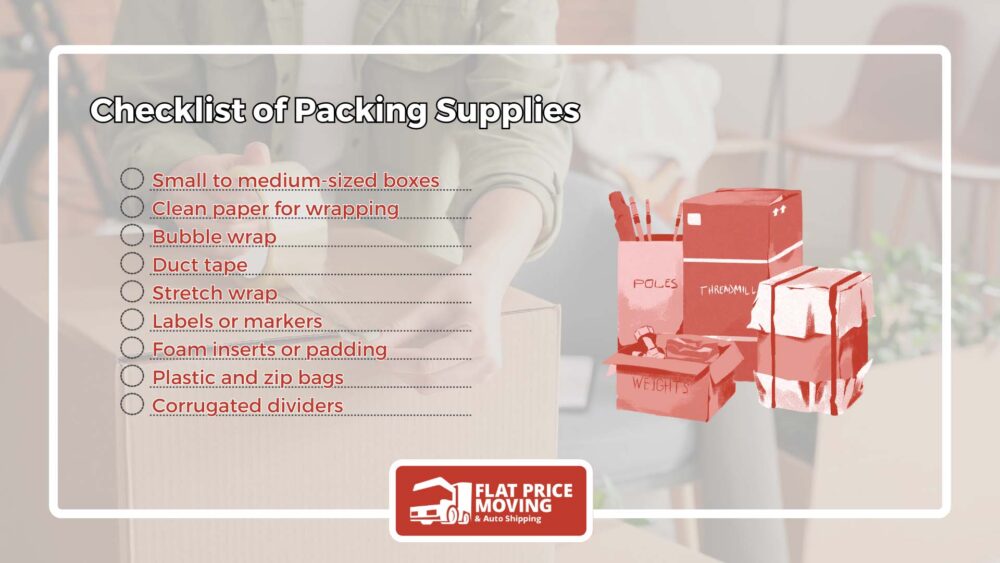 Checklist of Packing Supplies