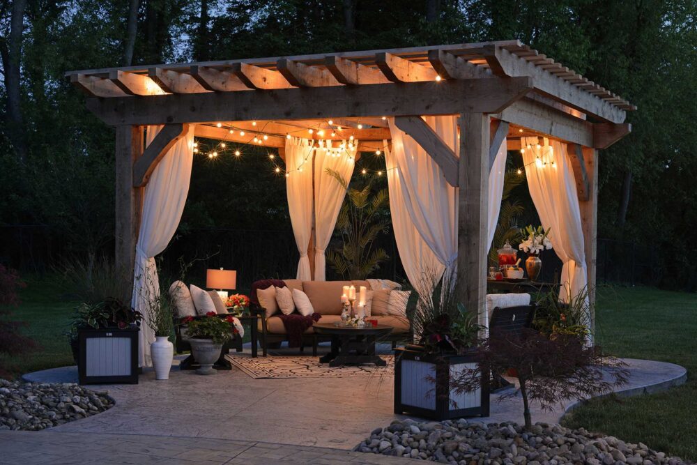 A romantic-looking gazebo