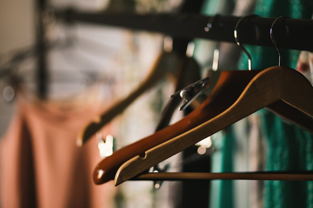 Hangers in the closet